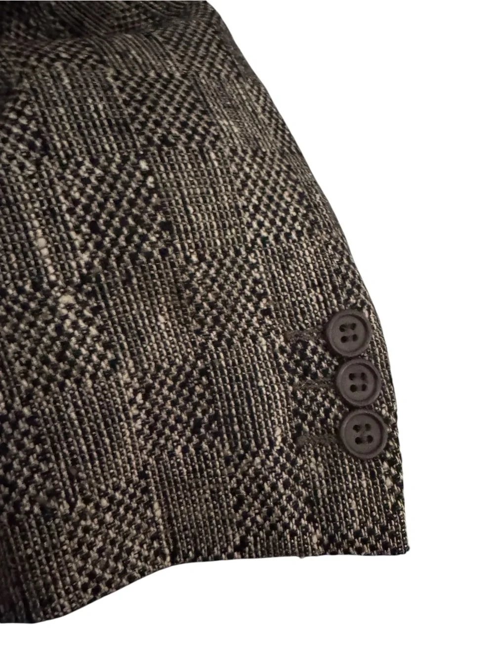 Vintage MANI Giorgio Armani 43R Textured Blazer Silk Lined Italy
